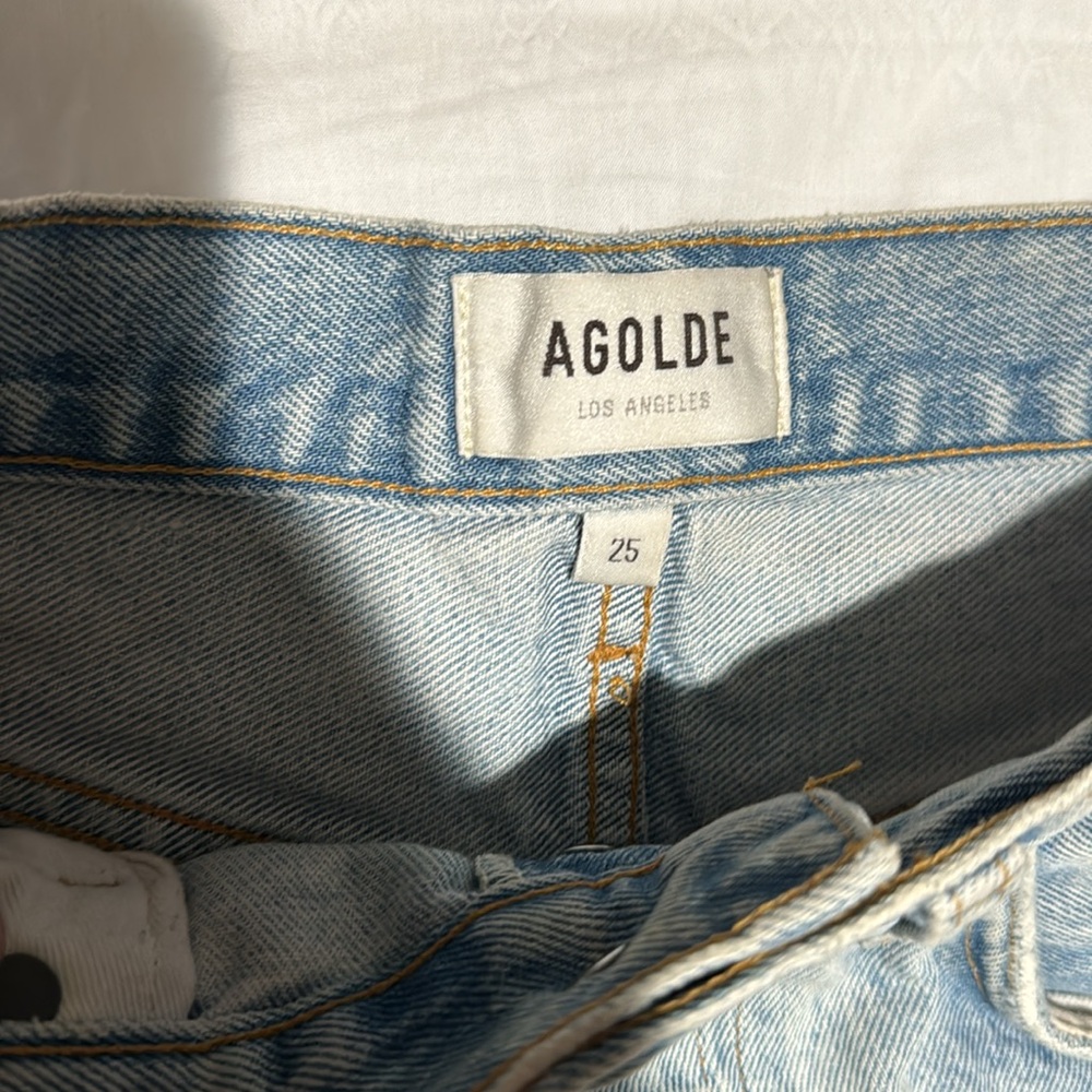 Agolde Riley denim short - Picture 4 of 8